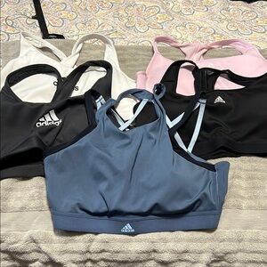 Adidas Women's Sports Bra Collection - Blue, Black, Pink, White